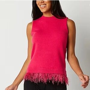 52seven Womens Mock Neck Sleeveless Blouse - Large